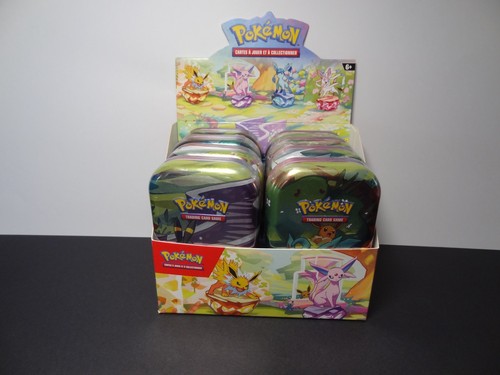 Display NON SCELLE Mini Tins Pokémon : Evolutions Prismatiques EV8.5 NEUF FR